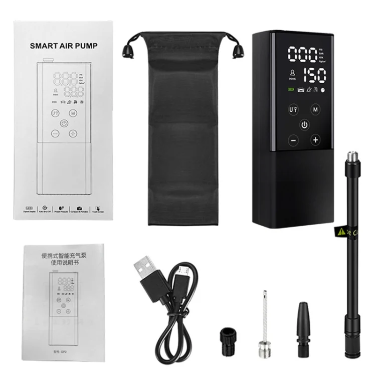 CAR1656_2.webp GP2 Car Portable Mini Touch Wreless Air Pump Smart Electric Air Pump - Image 3
