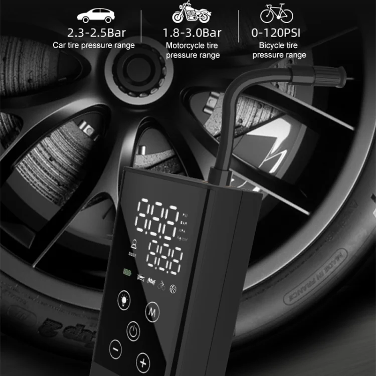 CAR1656_4.webp GP2 Car Portable Mini Touch Wreless Air Pump Smart Electric Air Pump - Image 5