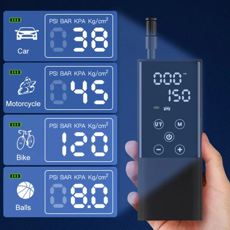CAR1656_7.webp GP2 Car Portable Mini Touch Wreless Air Pump Smart Electric Air Pump - Image 8