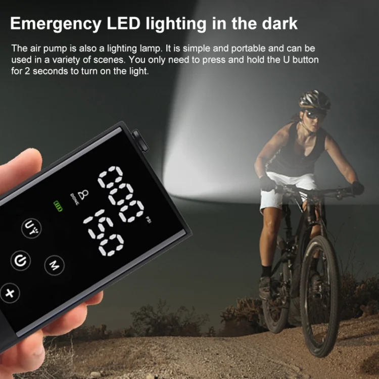 CAR1656_8.webp GP2 Car Portable Mini Touch Wreless Air Pump Smart Electric Air Pump - Image 9