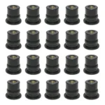 20 in 1 M6 Universal Motorcycle Windshield Brass Nuts