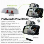 3R-091 Car Blind Spot Left Rear View Wide Angle Adjustable Mirror - Image 7