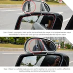 3R-091 Car Blind Spot Left Rear View Wide Angle Adjustable Mirror - Image 8