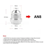 AN8 Car Oil Pipe Joint Breathable Pot Connector - Image 2