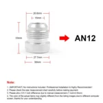 AN12 Car Oil Pipe Joint Breathable Pot Connector - Image 2