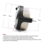 Car Modified 85mm 2 in 1 LCD Instrument Speedometer + Odometer - Image 3