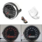 Car Modified 85mm 2 in 1 LCD Instrument Speedometer + Odometer - Image 6