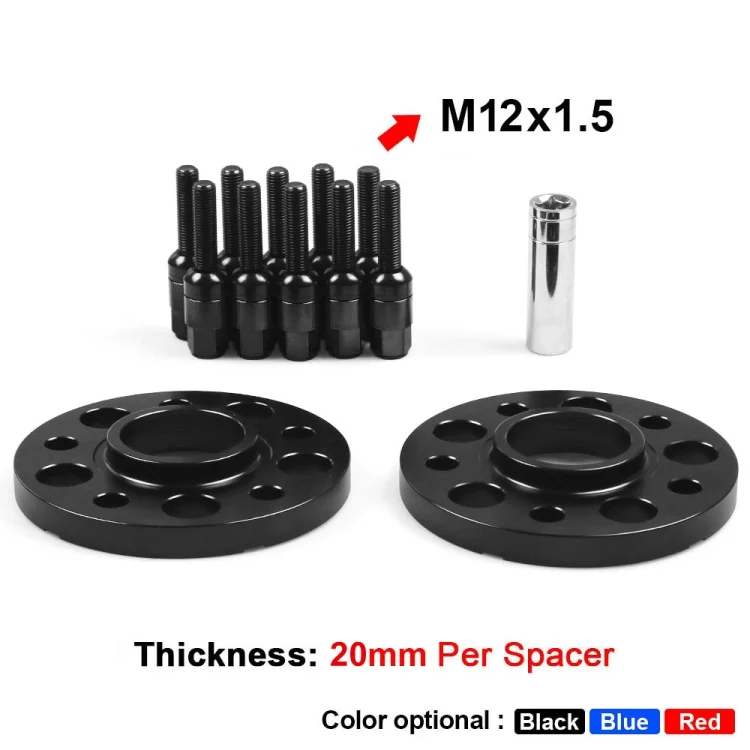 CAR2088B_1.webp For Mercedes-Benz 20mm Car Modified Wheel Hub Flange Center Wheel Spacer with M12x1.5 Screws - Image 4