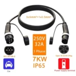 Feyree 250V 32A European Standard New Energy Electric Vehicle Charging Pile Double-ended Extension Cable - Image 2
