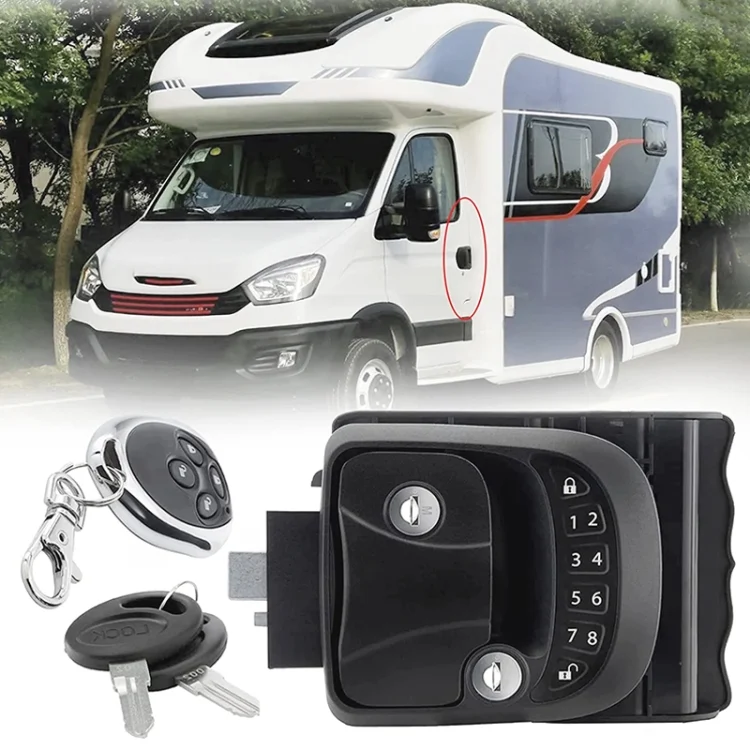 CAR2220.webp RV Intelligent Remote Control Electronic Password Lock RV Door Lock Modification Accessories - Image 1
