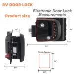 RV Intelligent Remote Control Electronic Password Lock RV Door Lock Modification Accessories - Image 4
