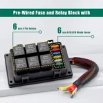 24V 5 Pin Car 6 Slots IP66 Waterproof Relay Fuse Box with Cable - Image 4