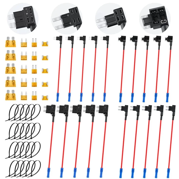 CAR2241.webp 20 in 1 Car Blade Fuse Holder Kits with Cable - Image 1