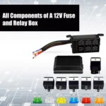 24V 5 Pin Car 6 Slots Waterproof Relay Fuse Box with Cable - Image 7
