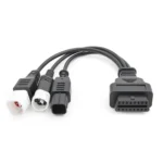Motorcycle OBD II 3 Pin + 4 Pin + 6 Pin to 16 Pin Adapter Cable for Honda / Yamaha - Image 3