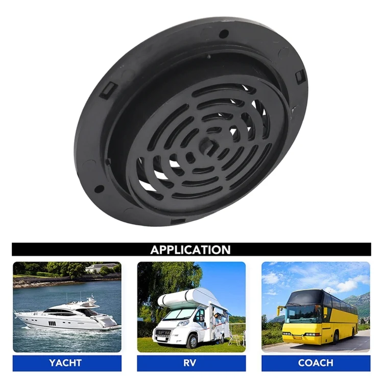 CAR2310_4.webp CP-0644 RV Yacht ABS Snap-in Air-conditioning Outlet Panel - Image 5