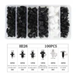 100 in 1 Universal Car Plastic Fasteners Rivet Clips Set - Image 3