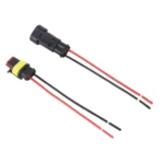 10pcs 2P Car Waterproof Plug Car Connector Plug-In, Length：10cm - Image 3