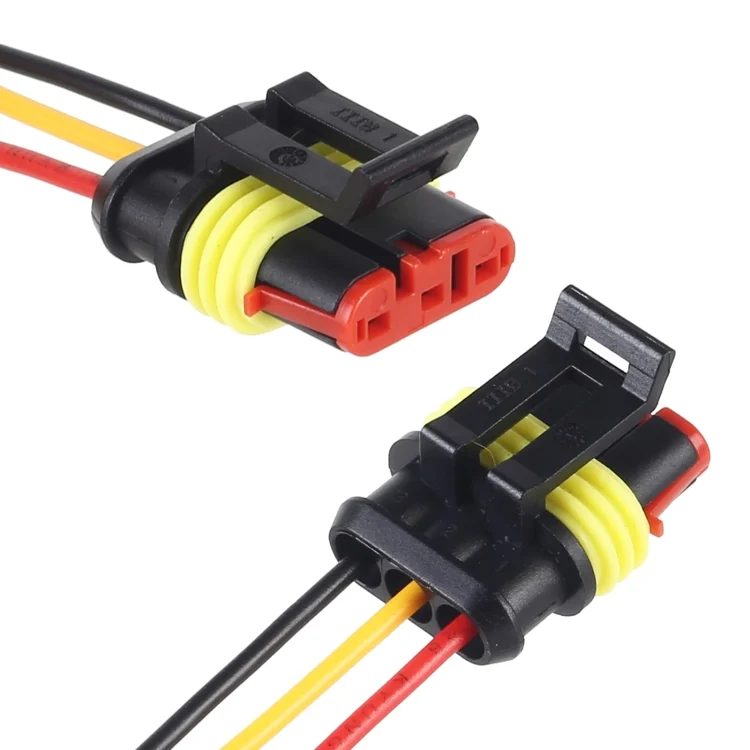 CAR2334_3.webp 10pcs 3P Car Waterproof Plug Car Connector Plug-In, Length:10cm - Image 4
