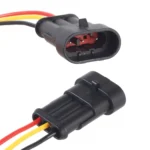 10pcs 3P Car Waterproof Plug Car Connector Plug-In, Length:10cm - Image 5