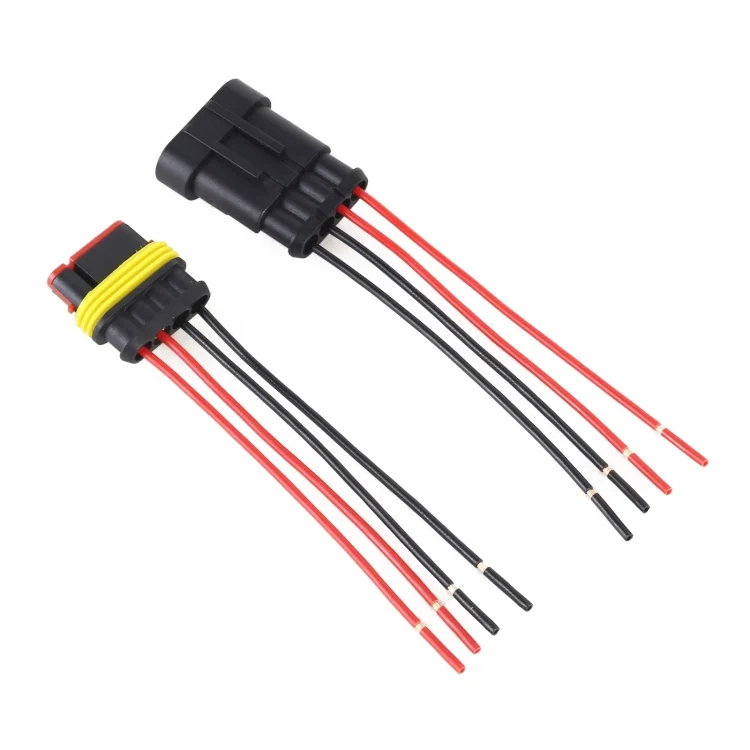 CAR2335_2.webp 10pcs 4P Car Waterproof Plug Car Connector Plug-In, Length:10cm - Image 3