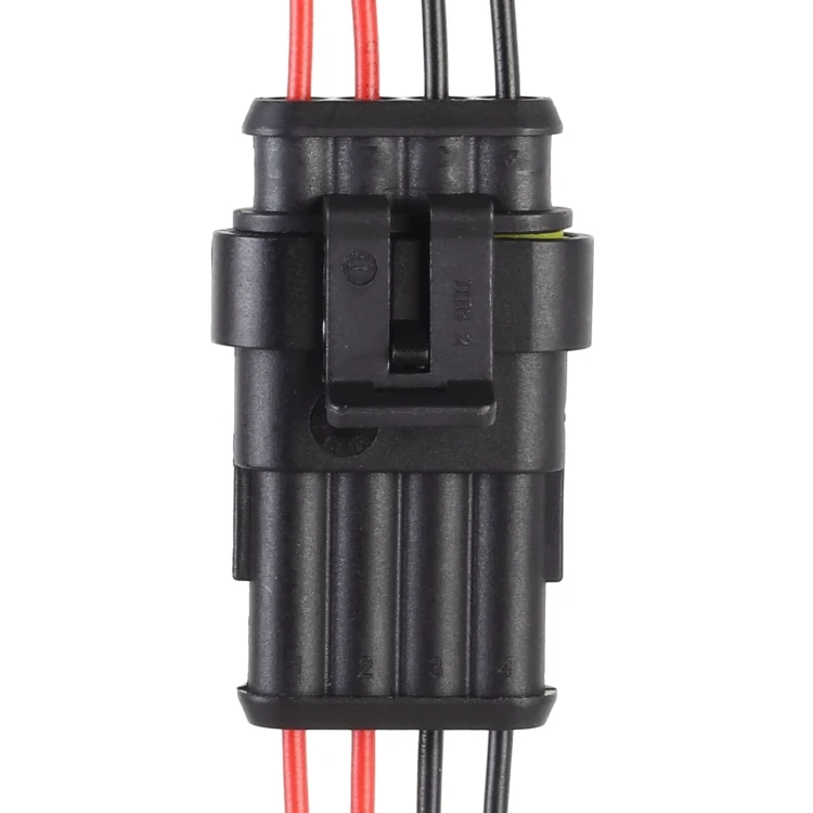 CAR2335_5.webp 10pcs 4P Car Waterproof Plug Car Connector Plug-In, Length:10cm - Image 6