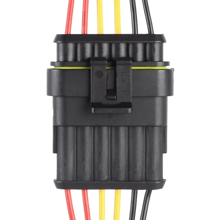 CAR2337_5.webp 10pcs 6P Car Waterproof Plug Car Connector Plug-In, Length:10cm - Image 6