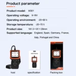 M301 9-18V OBD2 Car Code Reader Scanner Fault Detector - Image 4