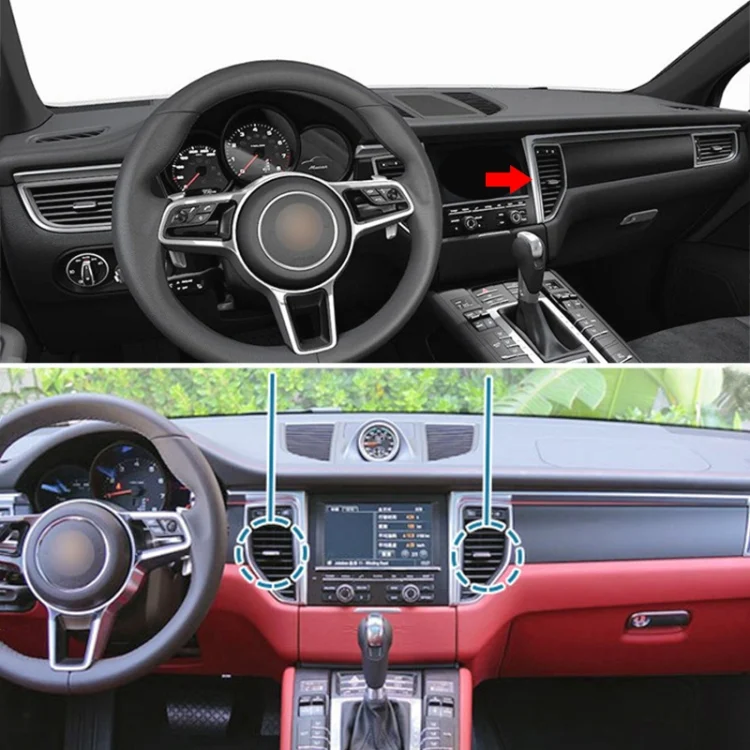CAR2372_4.webp For Porsche Macan Left Driving Car Middle Air Conditioning Air Outlet Paddle 95B819201B-1 - Image 5