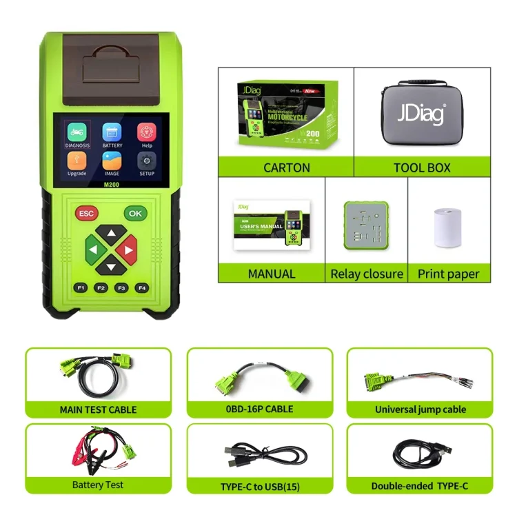 CAR2422_1.webp JDiag M200 8V-30V OBD Motorcycles Diagnostic Instrument with Data Printing - Image 2