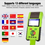 JDiag M200 8V-30V OBD Motorcycles Diagnostic Instrument with Data Printing - Image 11
