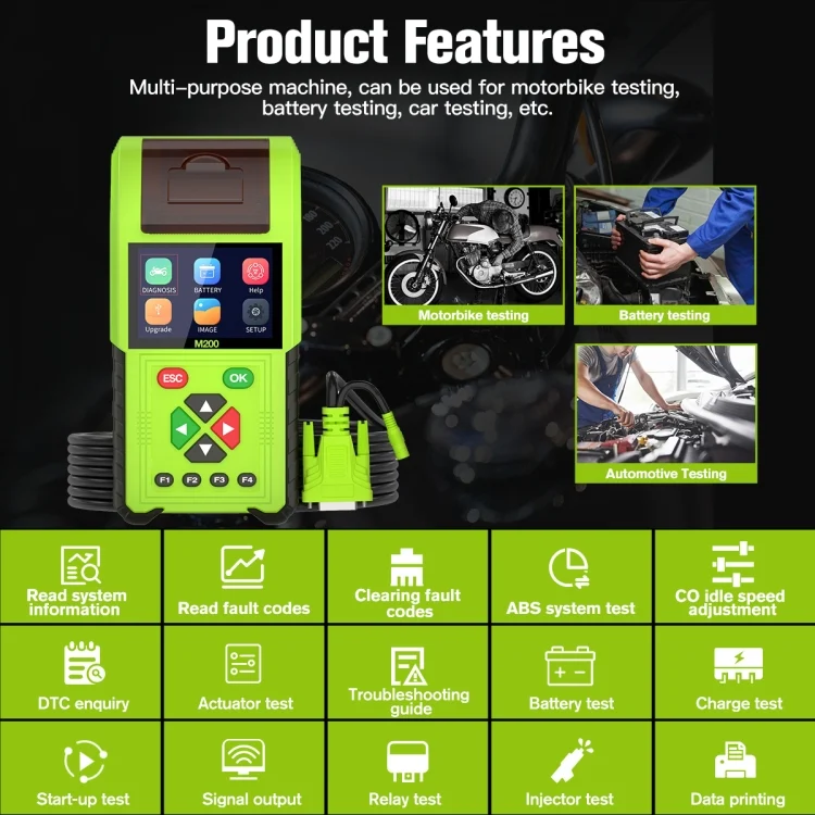 CAR2422_4.webp JDiag M200 8V-30V OBD Motorcycles Diagnostic Instrument with Data Printing - Image 5