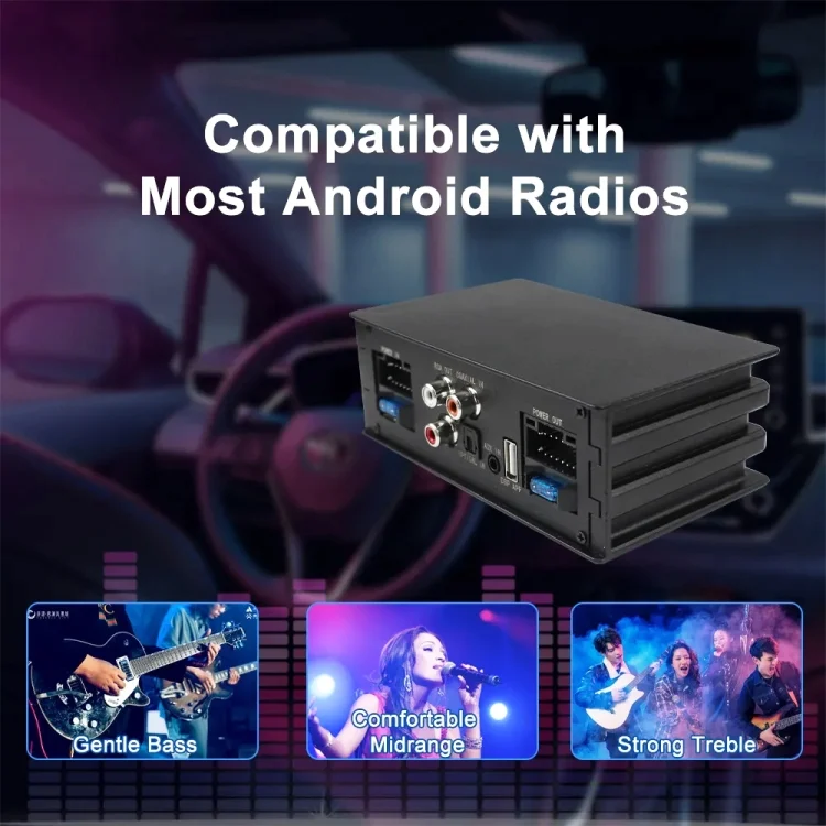 CAR2479_6.webp 9-16V 15A 200W Car DSP Sound Amplifier for Android MP5 - Image 7