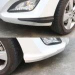 1 Pair Car Solid Color Silicone Bumper Strip, Style: Long - Image 2