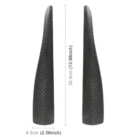 1 Pair Car Carbon Fiber Silicone Bumper Strip, Style: Long - Image 4