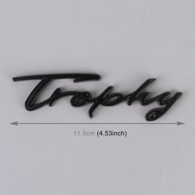 CAR2499B_2.webp Car TROPHY Personalized Aluminum Alloy Decorative Stickers, Size: 11.5x2.5x0.35cm - Image 4