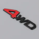 Car 4WD Personalized Aluminum Alloy Decorative Stickers, Size: 13x3.5x0.3cm - Image 2