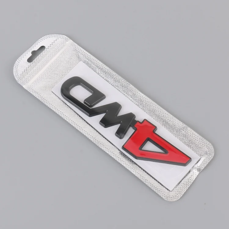 CAR2500BR_4.webp Car 4WD Personalized Aluminum Alloy Decorative Stickers, Size: 13x3.5x0.3cm - Image 5