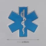 Car Star of Life Personalized Aluminum Alloy Decorative Stickers, Size: 6.5x0.5cm - Image 2