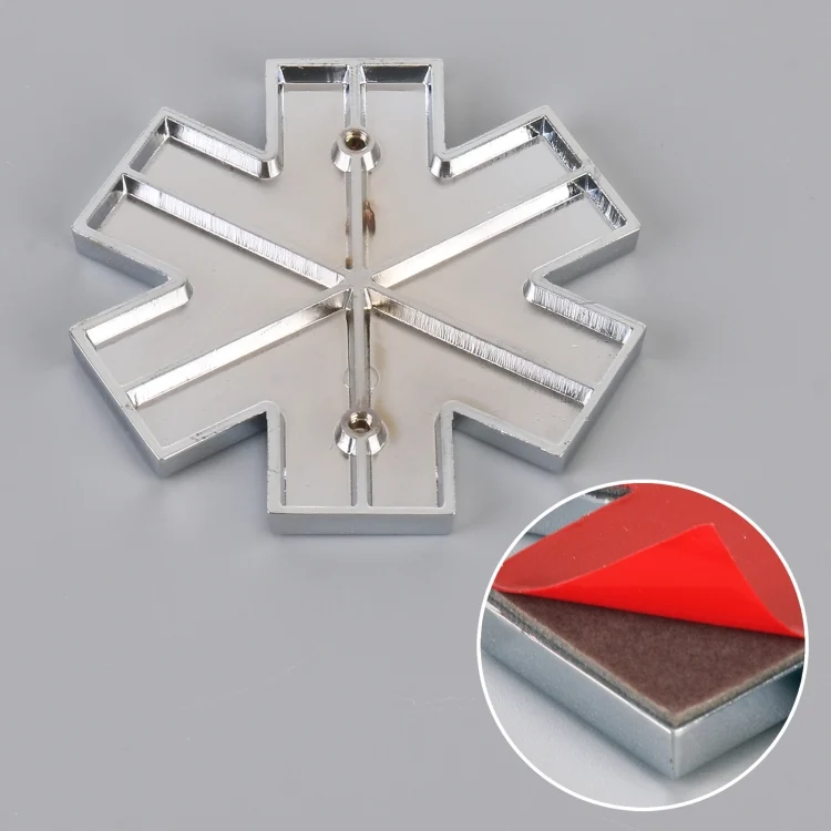 CAR2501L_4.webp Car Star of Life Personalized Aluminum Alloy Decorative Stickers, Size: 6.5x0.5cm - Image 5