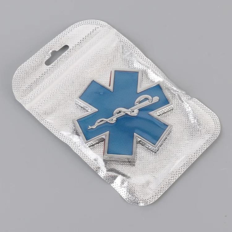 CAR2501L_5.webp Car Star of Life Personalized Aluminum Alloy Decorative Stickers, Size: 6.5x0.5cm - Image 6