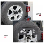 For Jeep Wrangler JL 2018-2019 US Version Car Modified Tire License Plate Frame Mounting Bracket - Image 6