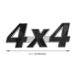 Car Number 4 x 4 Personalized Aluminum Alloy Decorative Sticker, Size: 9 x 3.5 x 2.3cm - Image 2