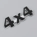 Car Number 4 x 4 Personalized Aluminum Alloy Decorative Sticker, Size: 9 x 3.5 x 2.3cm - Image 3