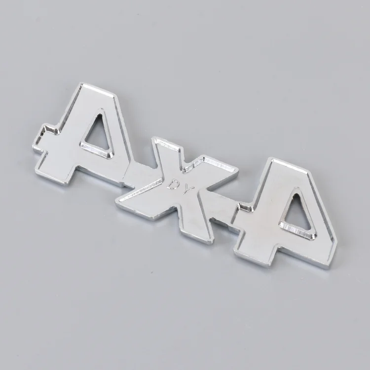CAR2539B_3.webp Car Number 4 x 4 Personalized Aluminum Alloy Decorative Sticker, Size: 9 x 3.5 x 2.3cm - Image 4
