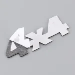 Car Number 4 x 4 Personalized Aluminum Alloy Decorative Sticker, Size: 9 x 3.5 x 2.3cm - Image 5