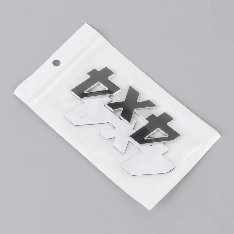 CAR2539B_5.webp Car Number 4 x 4 Personalized Aluminum Alloy Decorative Sticker, Size: 9 x 3.5 x 2.3cm - Image 6