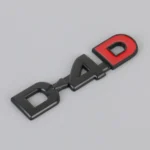 Car D4D Personalized Aluminum Alloy Decorative Stickers, Size:10 x 2.5cm - Image 3