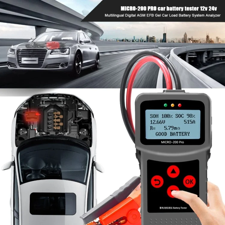 CAR2568_7.webp MICRO-200 PRO Car Battery Tester Battery Internal Resistance Life Analyzer, Western European Version - Image 8