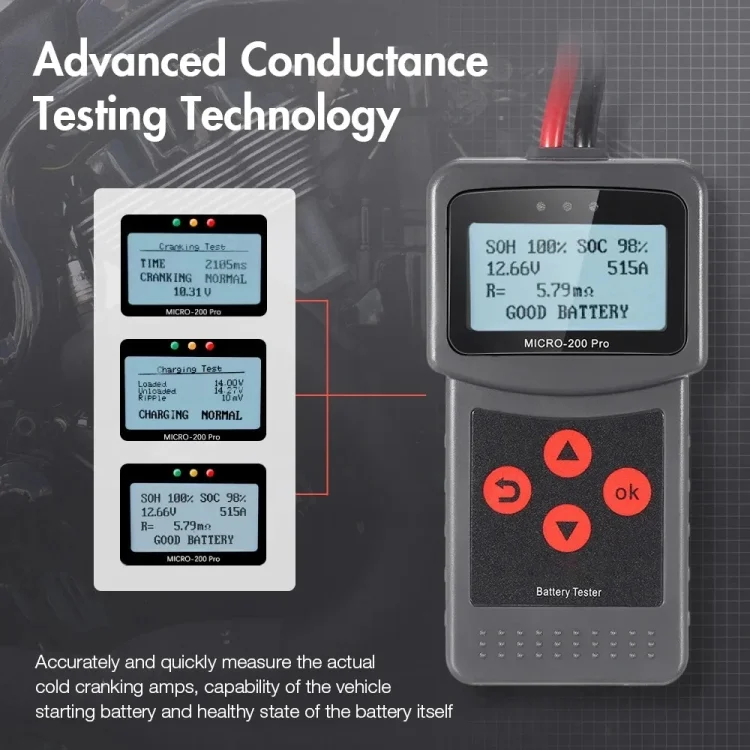 CAR2568_8.webp MICRO-200 PRO Car Battery Tester Battery Internal Resistance Life Analyzer, Western European Version - Image 9